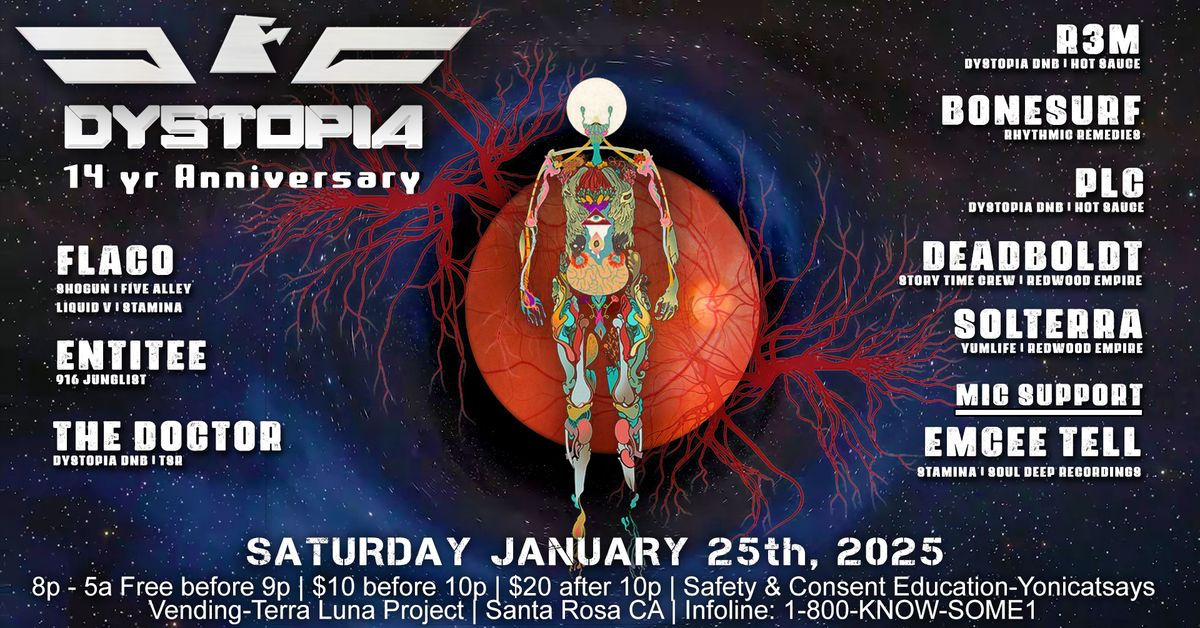 Dystopia DNB 14-Year Anniversary - January 25th, 2025