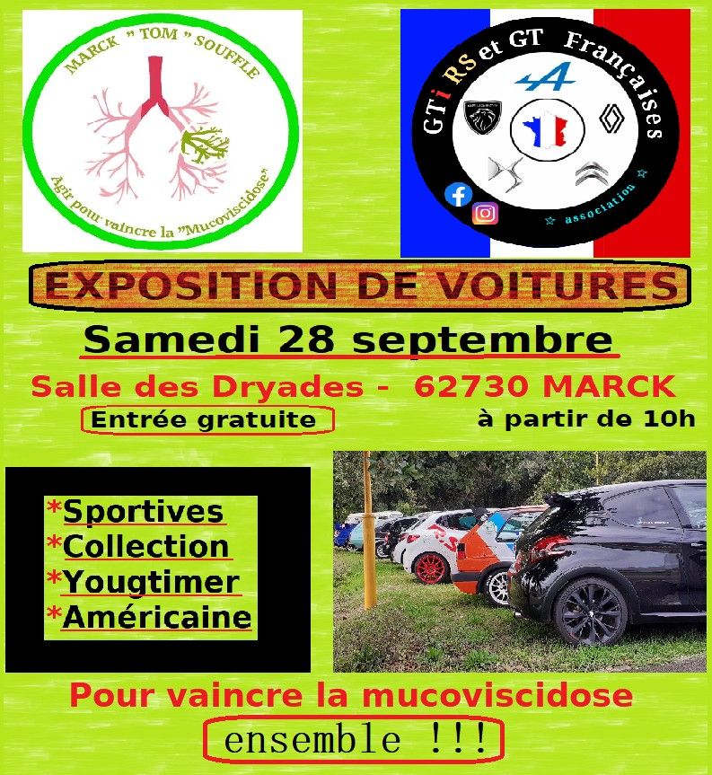 Exposition Auto pour l'association "Marck Tom Souffle"