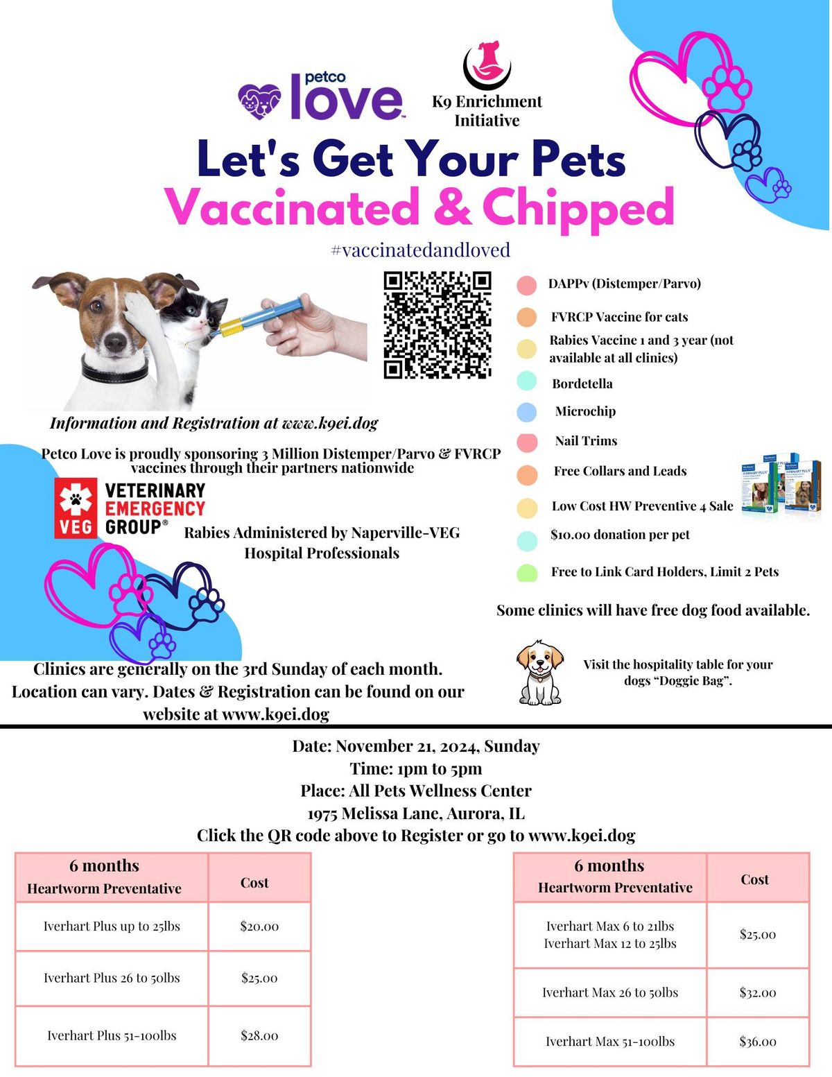 Vaccine Clinic at All Pets Wellness Centers