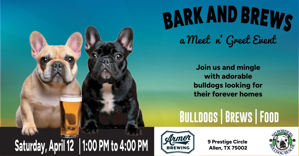 Bark & Brews @ Armor Brewing 