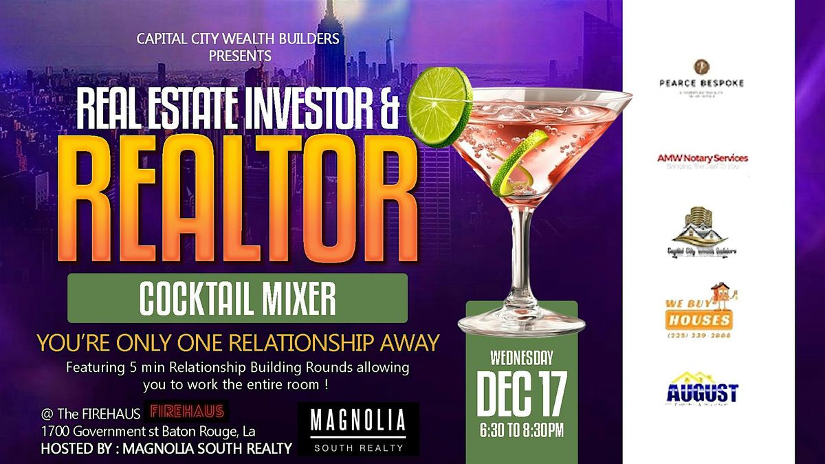 Real Estate Investor & Realtor Cocktail Mixer
