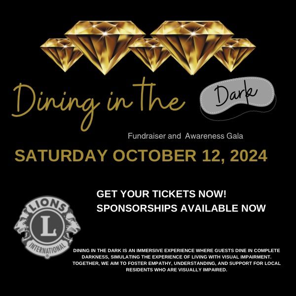 Dining in the Dark Gala, La Petite Auberge Fredericksburg, 12 October 2024