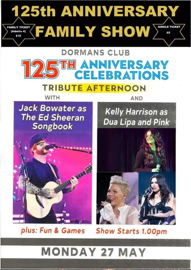 125th Anniversary Celebrations - Family Tribute show