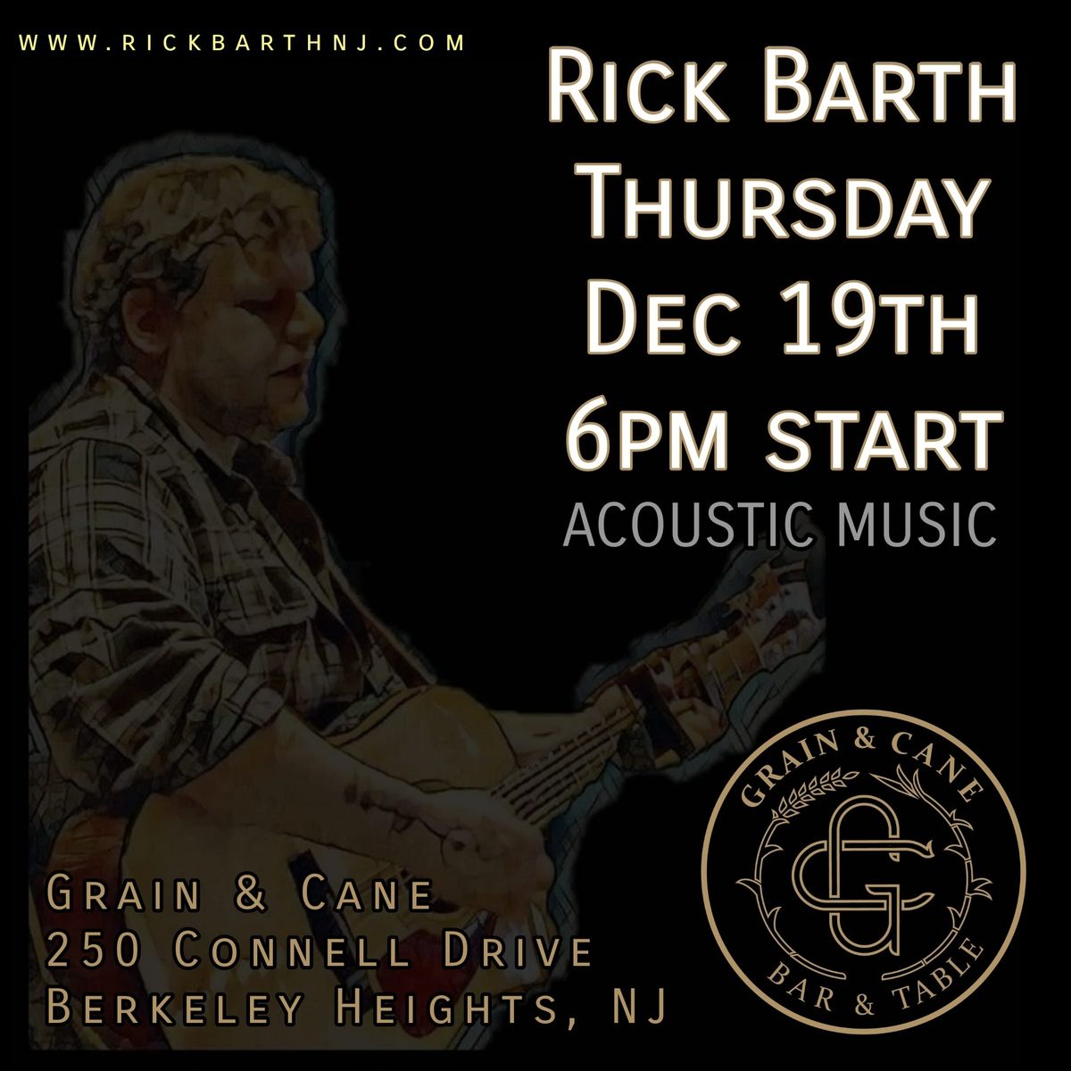 Rick Barth at Grain & Cane