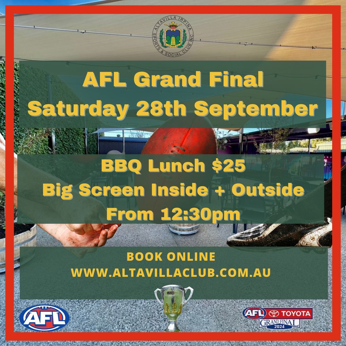 2024 AFL Grand Final at Altavilla Irpina Sports & Social Club