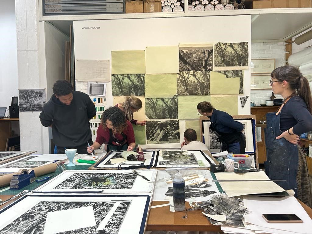 (SOLD OUT) Chine Coll\u00e9 Printmaking Workshop: Tips from the Jillian Ross Production Studio