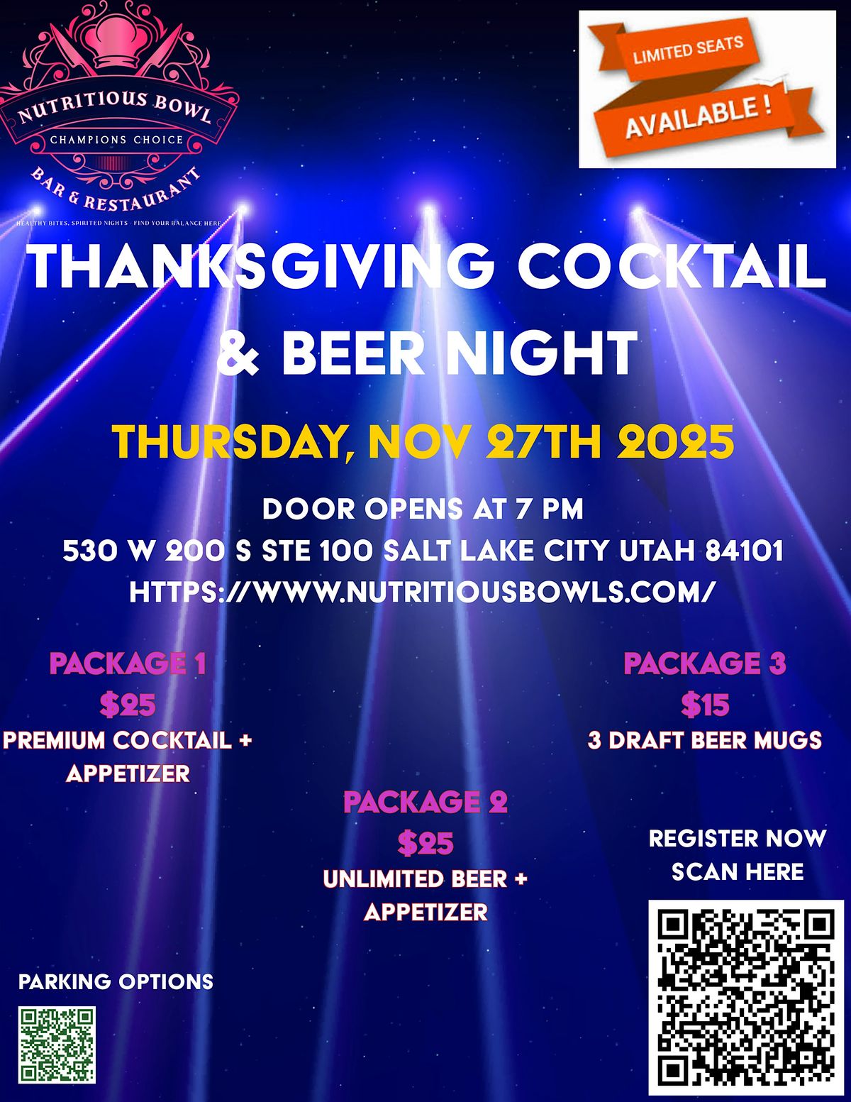 Thanksgiving Cocktail Night