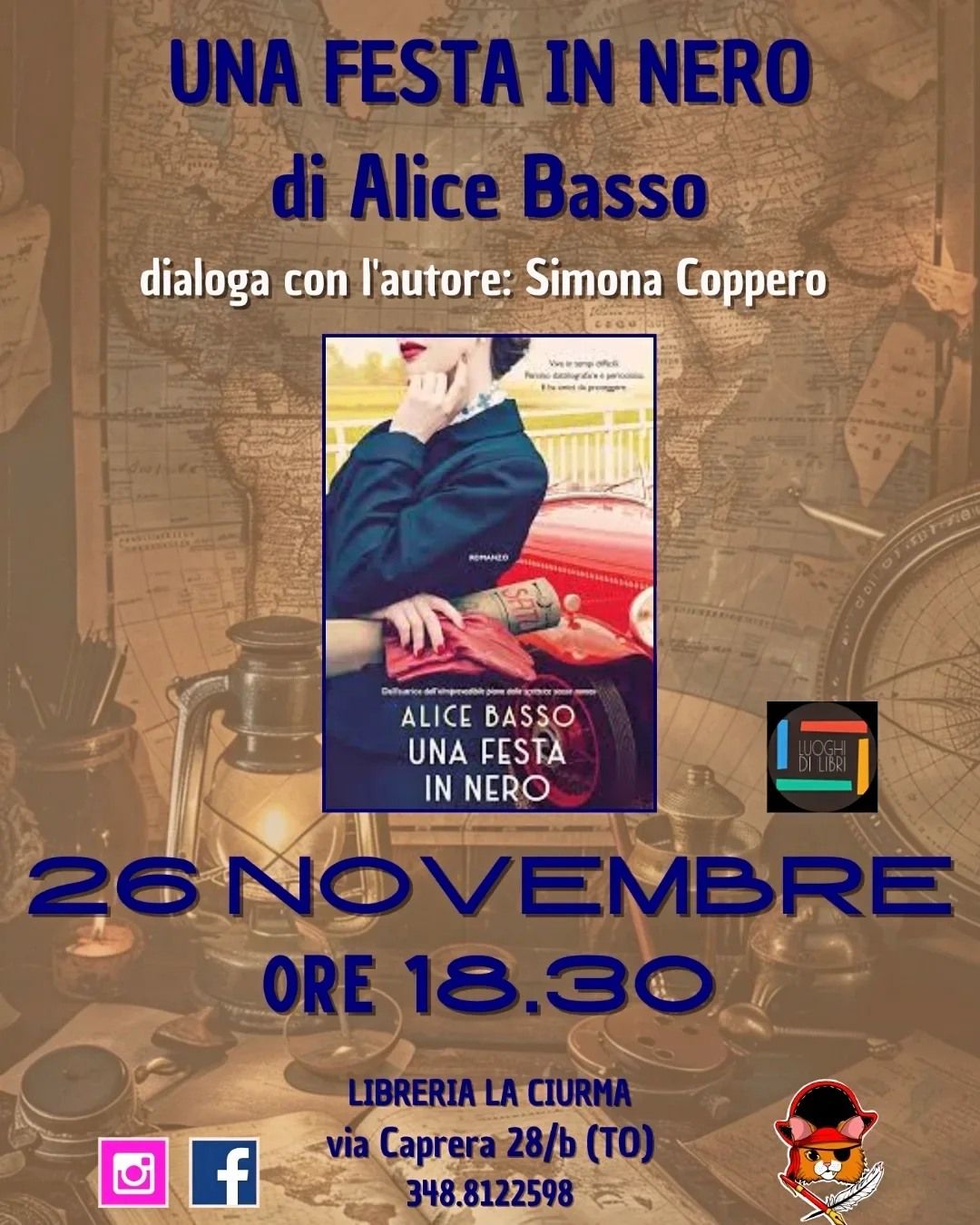 Presentazione del libro "Una festa in nero" di Alice Basso