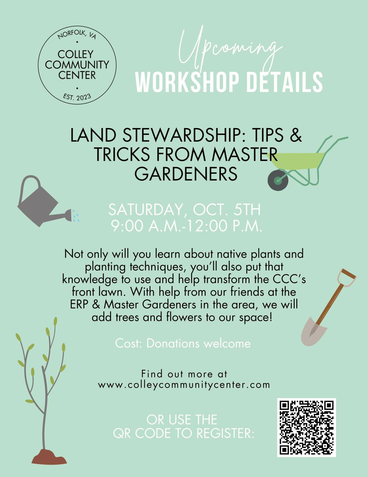 Workshop #9: Land Stewardship- Tips & Tricks from Master Gardeners