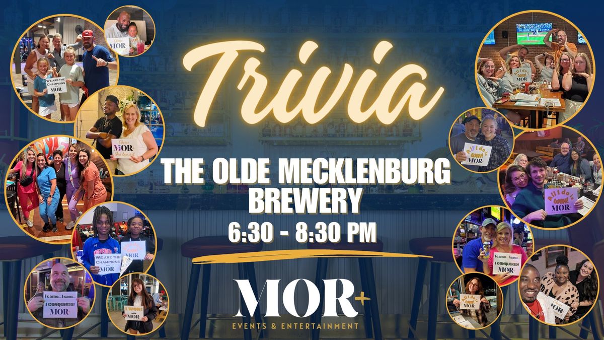 TRIVIA @ THE OLDE MECKLENBURG BREWERY - Charlotte, NC