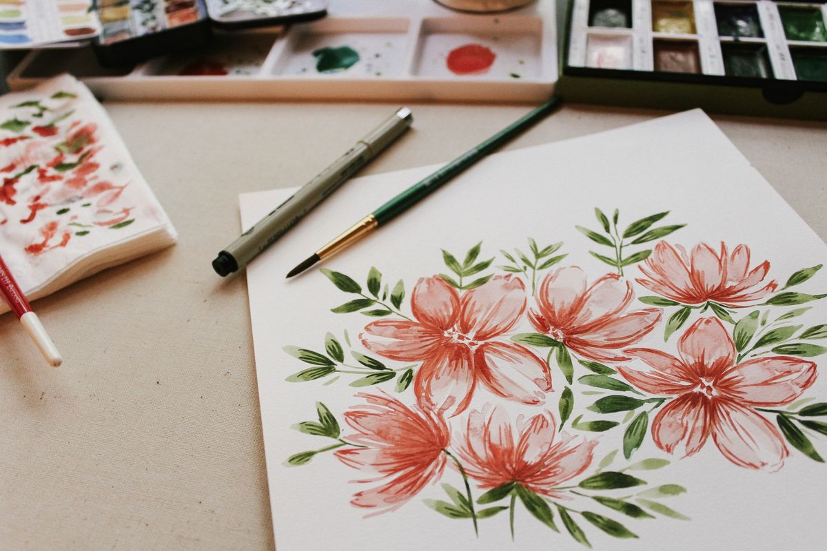 Floral Watercolour Painting