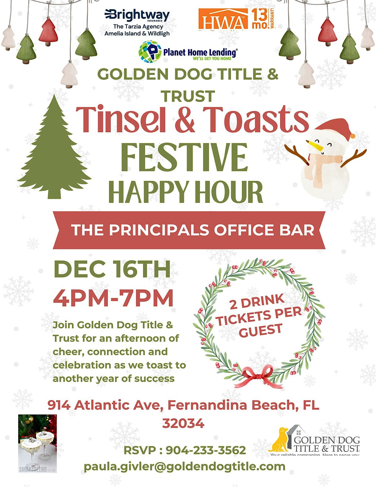Tinsel & Toasts Festive Realtor Happy Hour