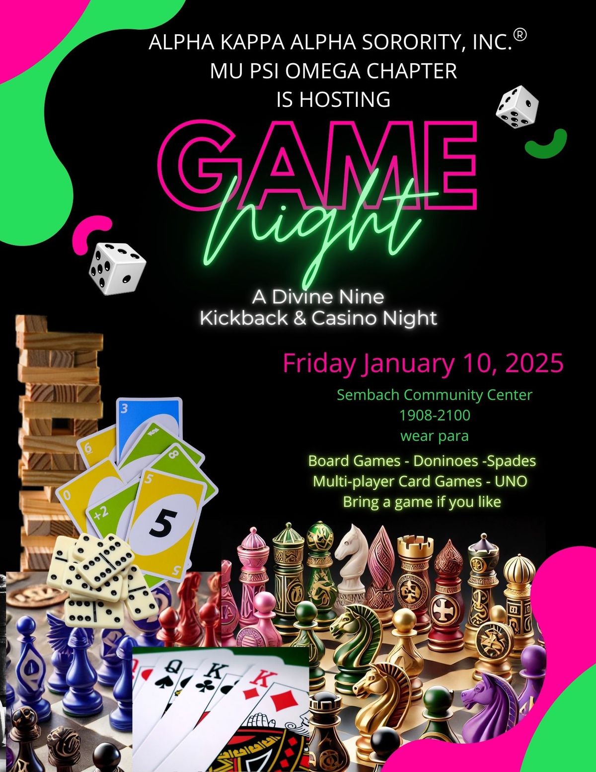 Game Night: A Divine Nine Kickback