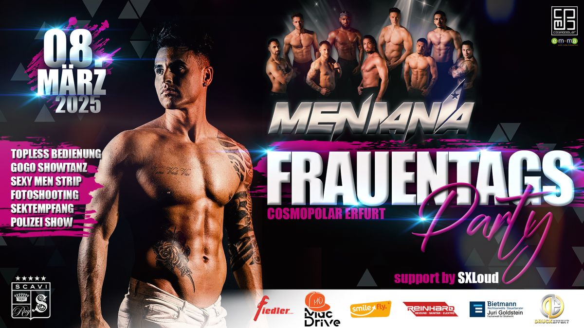 08.03. FRAUENTAGSPARTY \u2b50\ufe0f MEN MANIA \u2b50\ufe0f das Highlight f\u00fcr alle Ladies \u2b50\ufe0f