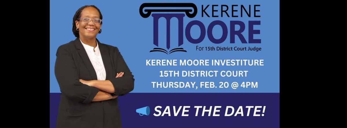 Kerene Moore's Official Investiture Ceremony