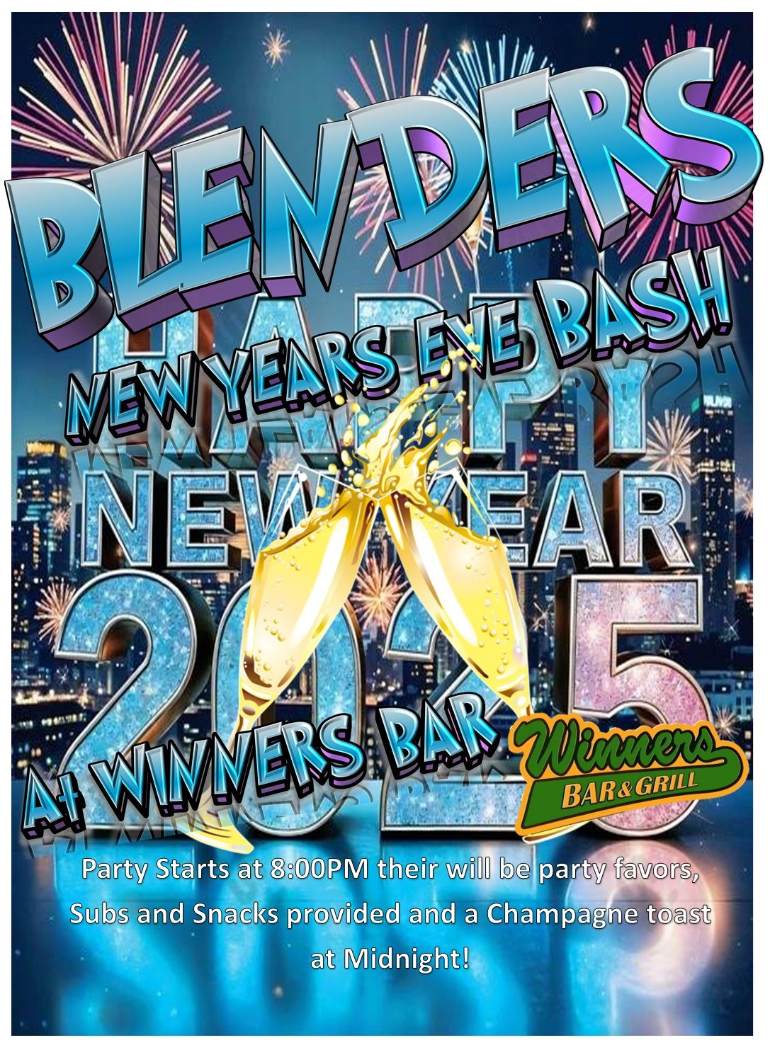 Blender and Winner's New Years Eve Bash