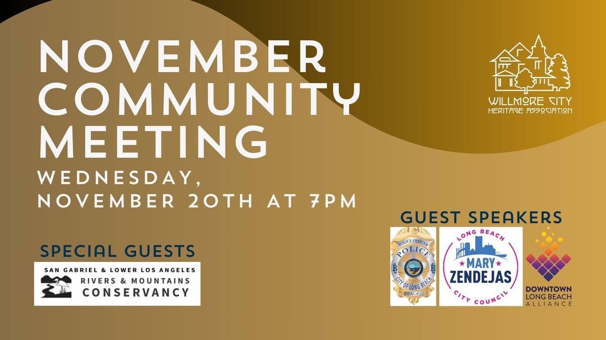 November Community Meeting