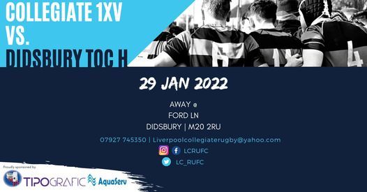 1XV vs. Didsbury TOC H, Didsbury TOC H Rugby Club, Manchester, 29 ...