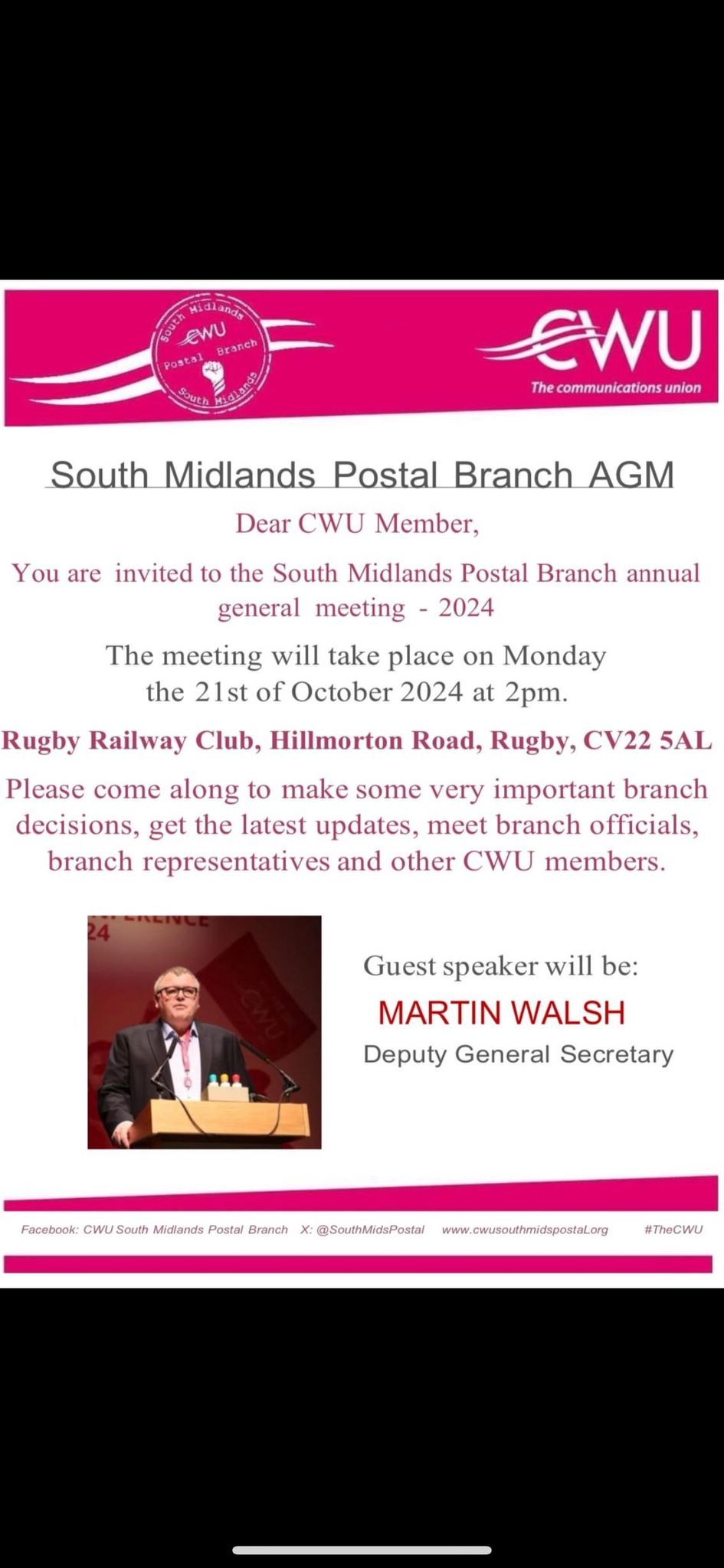 AGM - October 21st