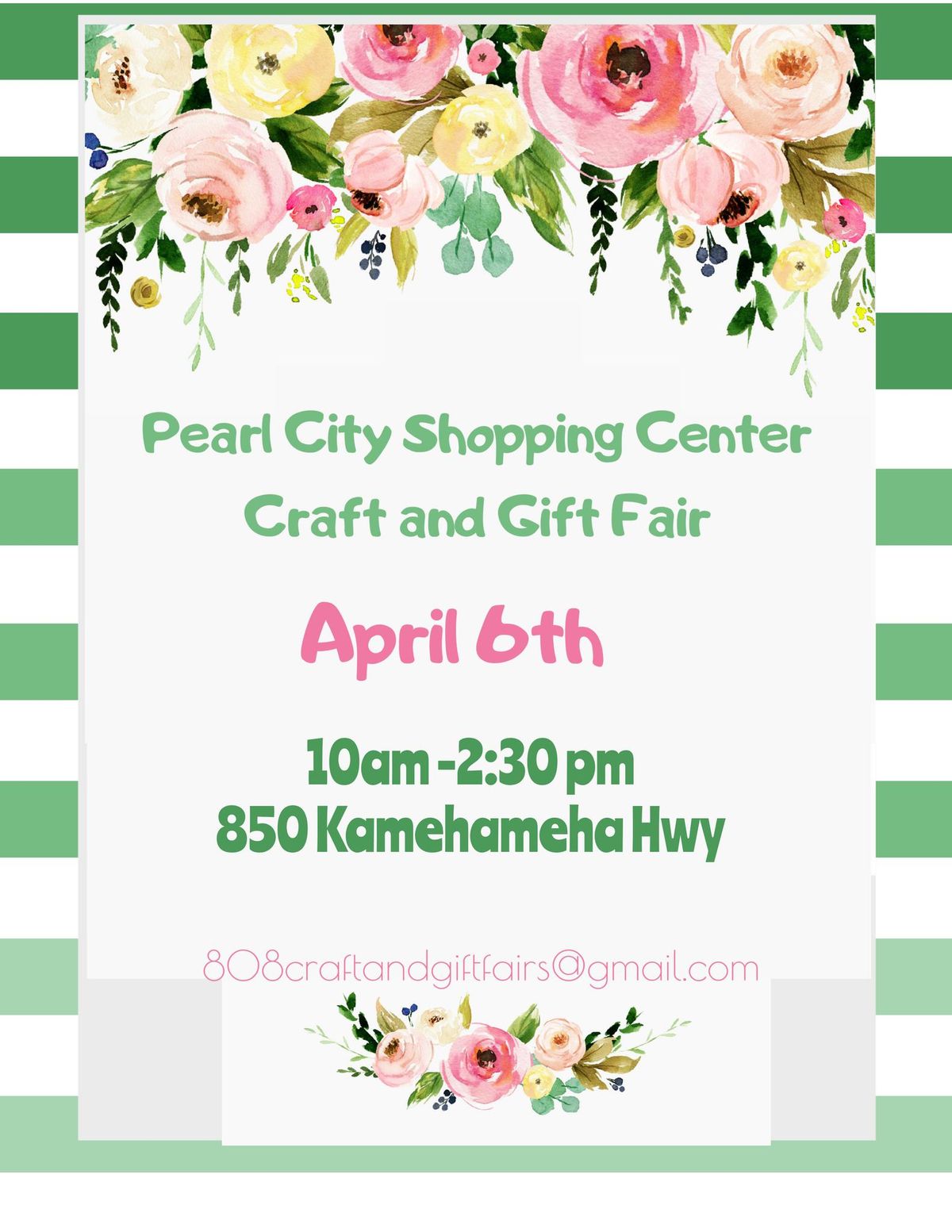 Pearl City Shopping Center Craft and Gift Fair