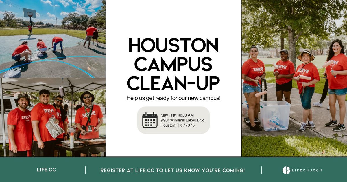 Serve Event: Houston Campus Clean-Up