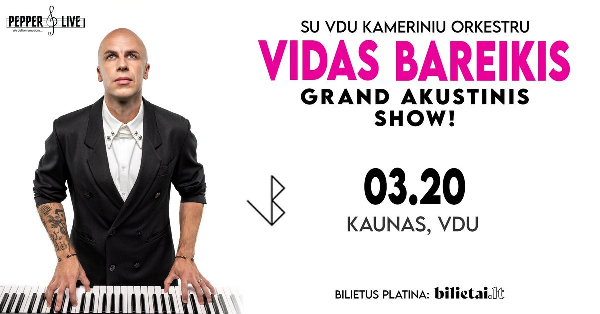 Vidas Bareikis | Grand akustinis show | Kaunas