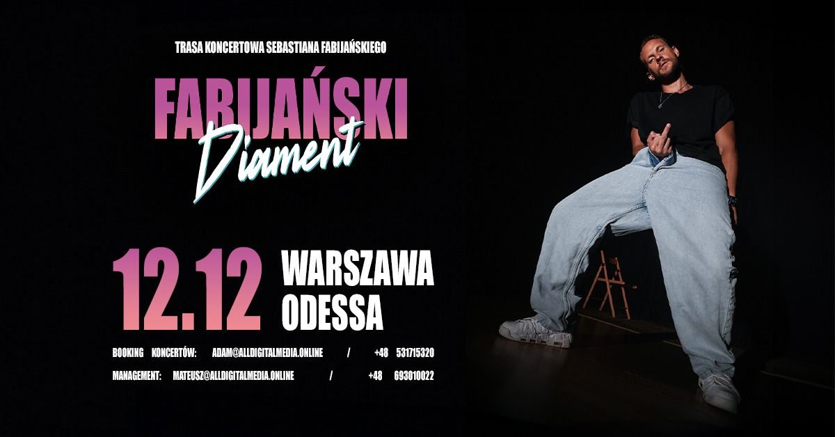 Sebastian Fabija\u0144ski | Diament Tour | 12.12 Warszawa 