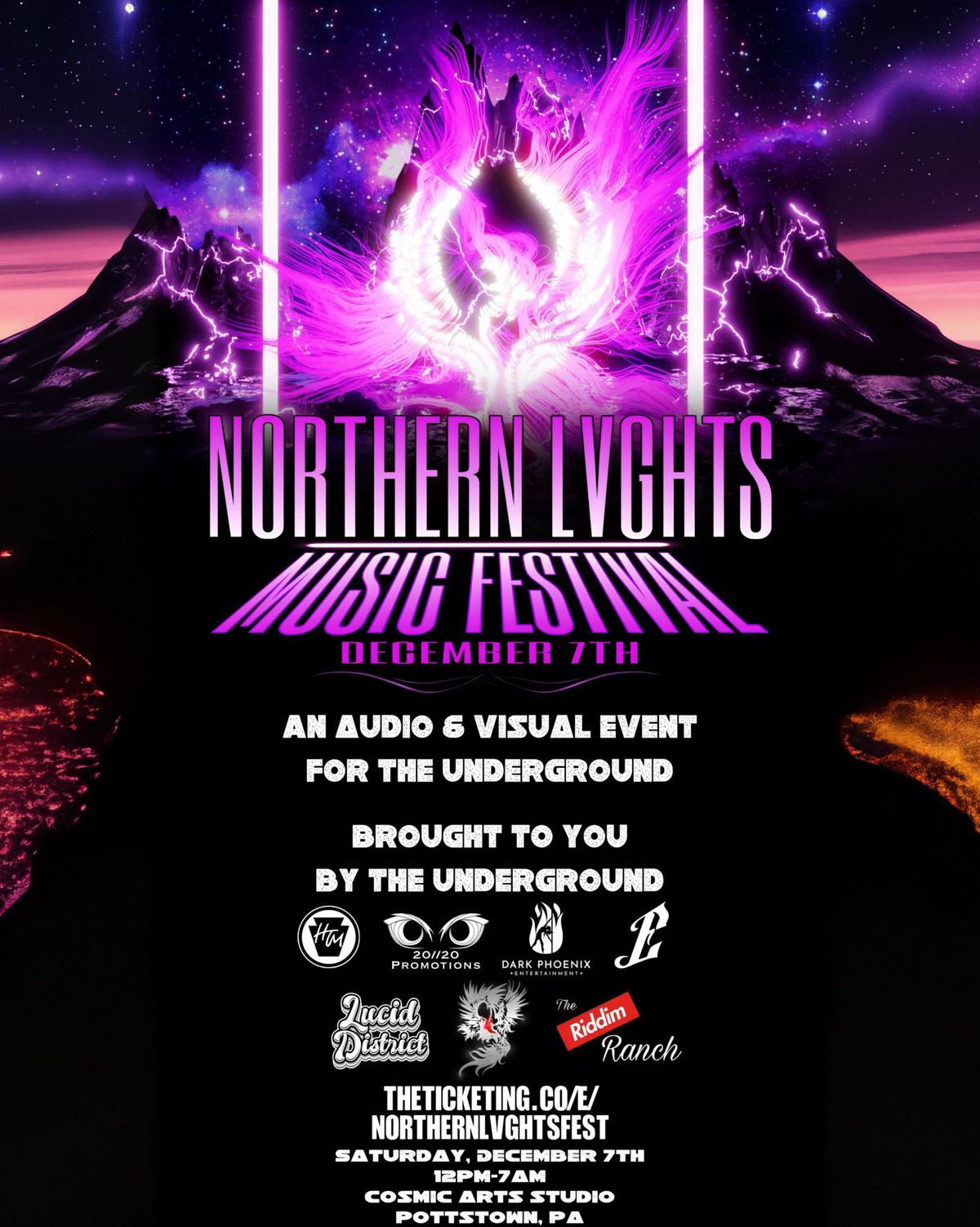 Northern Lvghts Music Festival: An Audio & Visual Event \/\/ Dec 7th at Cosmic Art Studios