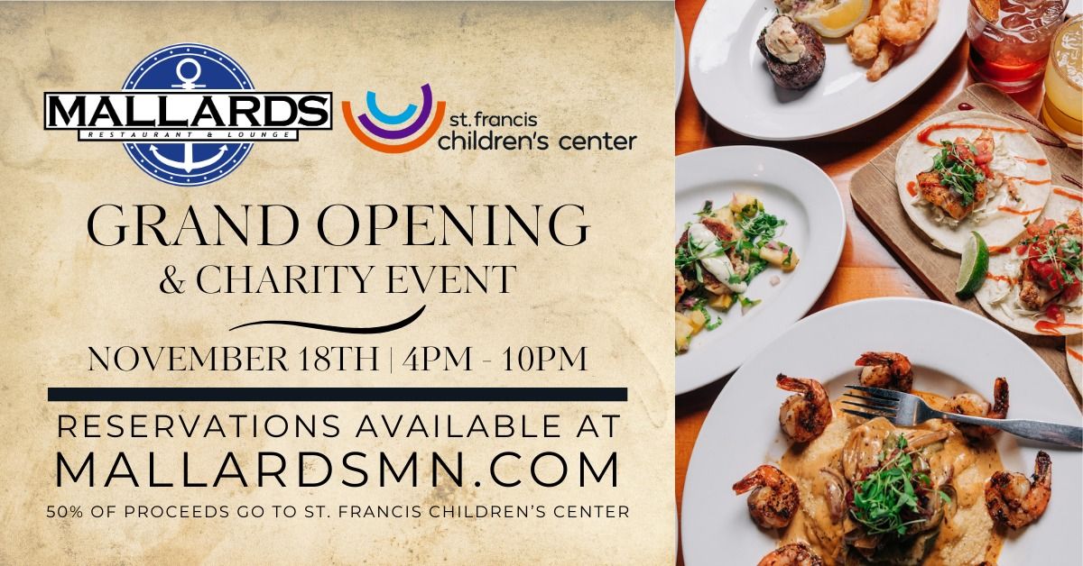 Mallards Grand Opening and Charity Event