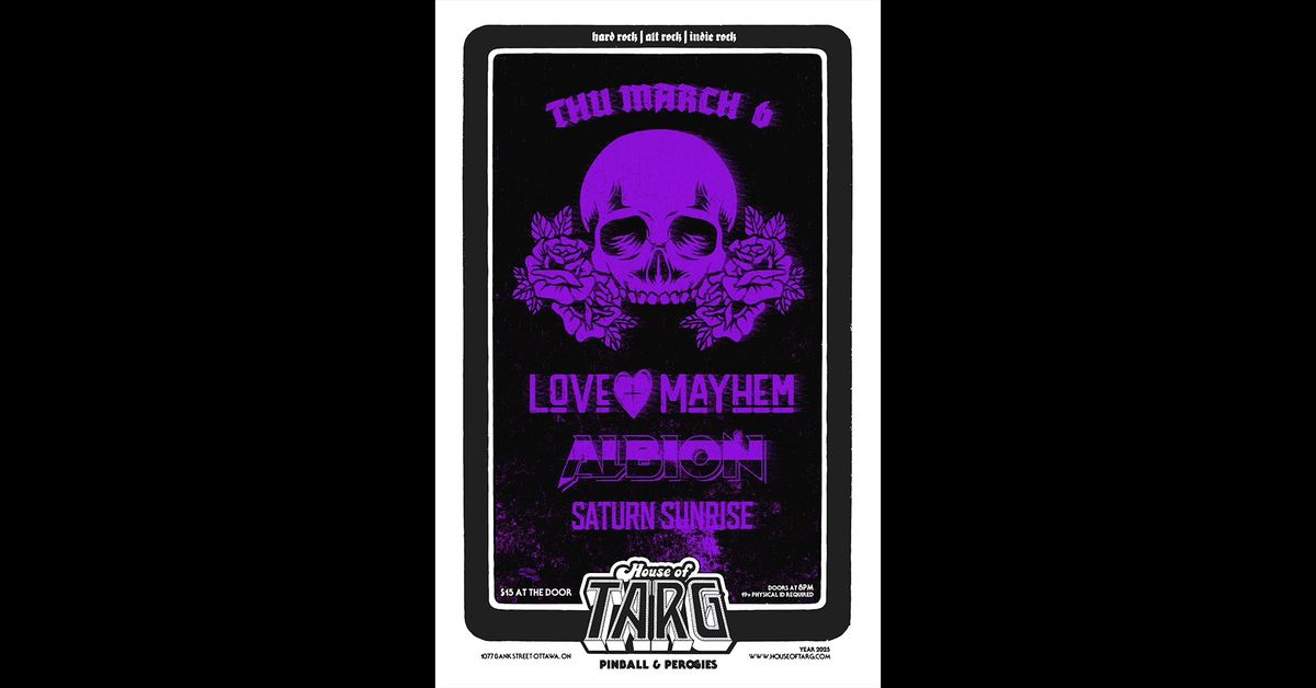 LOVE & MAYHEM + Albion + Saturn Sunrise