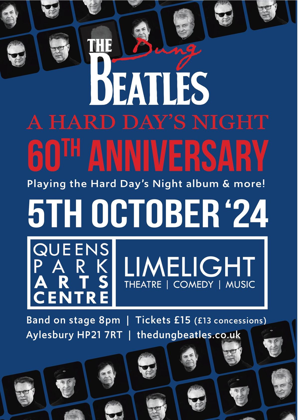 The Dung Beatles Hard Day's Night Show at Queens Park Arts Centre, Aylesbury