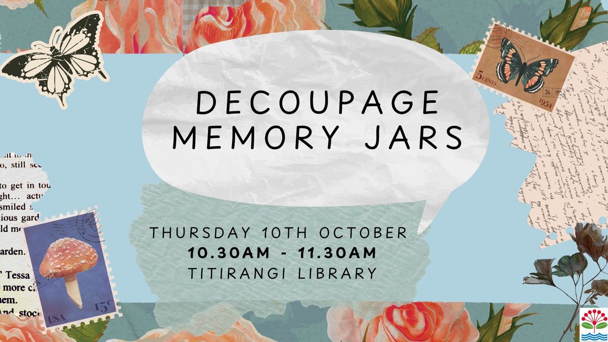 Decoupage Memory Jars