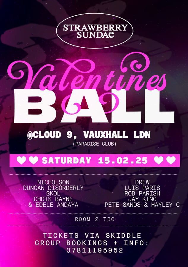 Strawberry Sundae Valentine\u2019s Ball @ Cloud 9