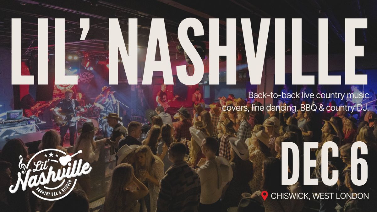 Lil\u2019 Nashville: Honky Tonk Bar, Live Country Music Covers, BBQ, Line Dancing & Country DJ! 