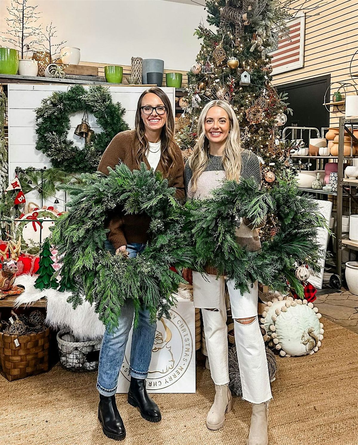 Winter Wreath Workshop at Coria Estates