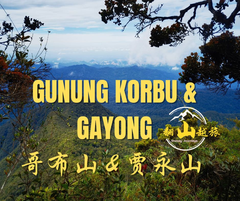 Gunung Korbu (2,183m) & Gunung Gayong (2,173m)(3D2N Camping) (02-04 August 2024)