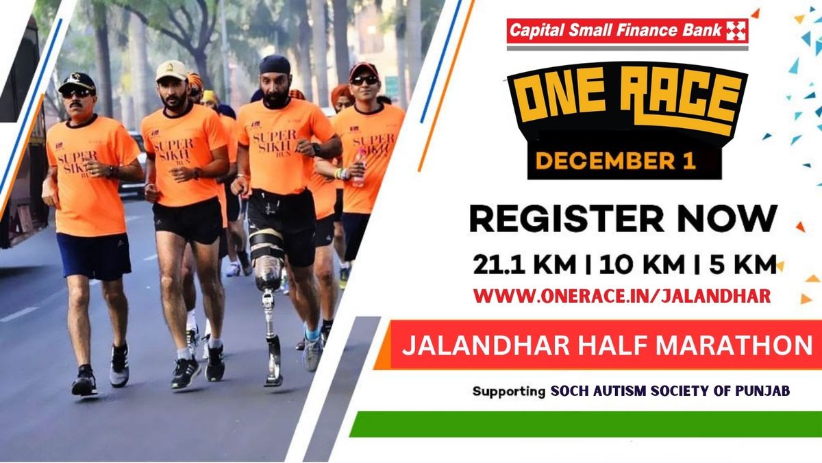 Capital Bank ONE RACE Jalandhar Half Marathon 