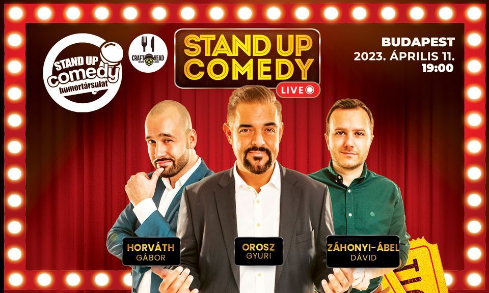 Stand Up Comedy LIVE ak\u00e1r vacsor\u00e1val - BUDAPEST