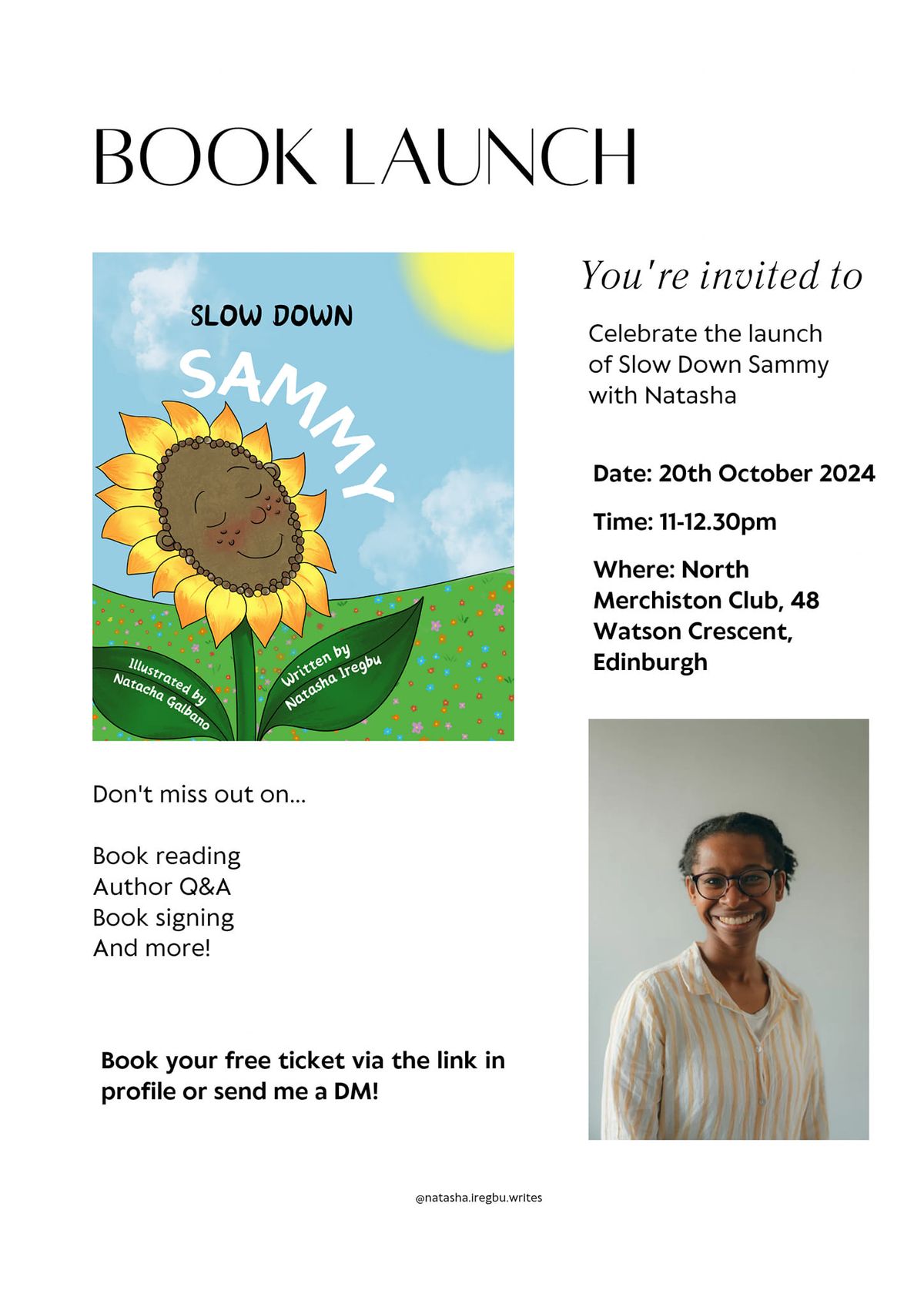 Slow Down Sammy Book Launch