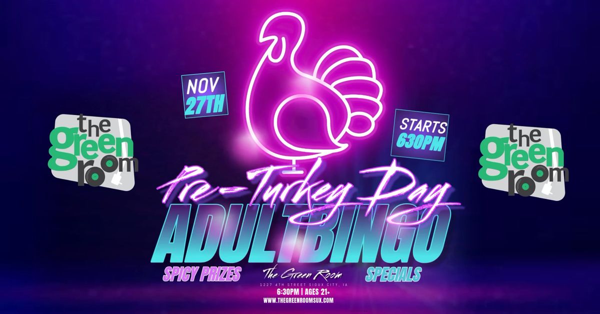 Pre-Turkey Day Adult Bingo