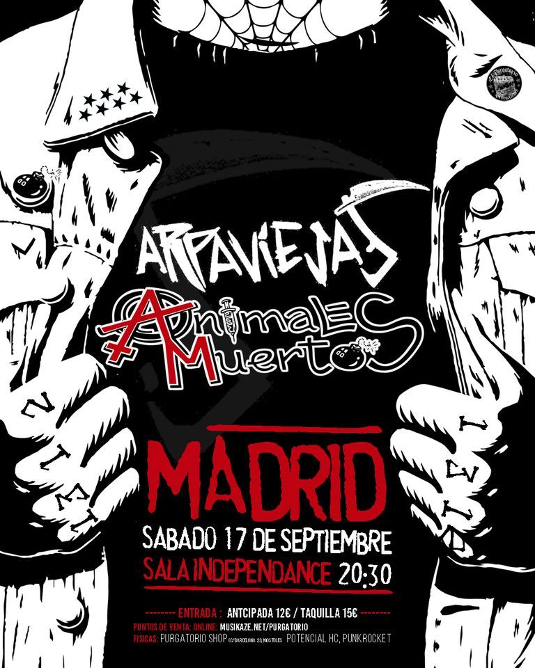 ARPAVIEJAS + ANIMALES MUERTOS (Sala independance -Madrid)