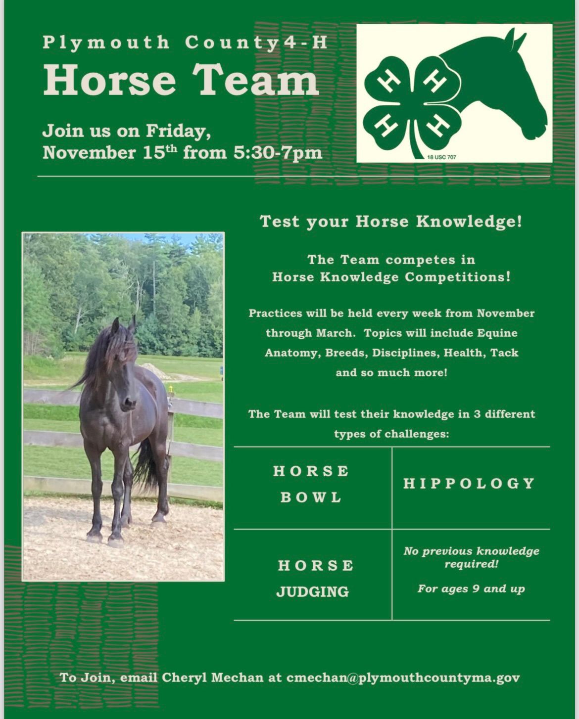 Plymouth County 4-H Horse Team