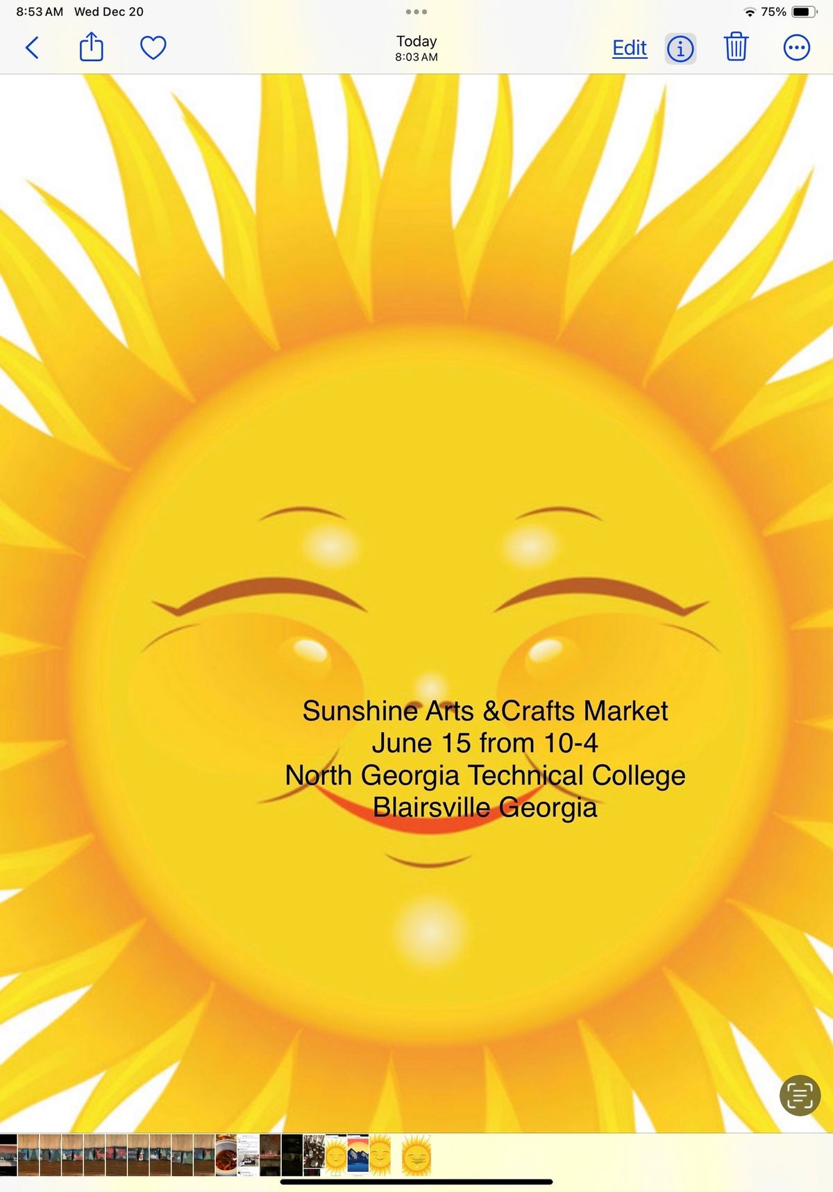 The Sunshine Arts& Crafts Market
