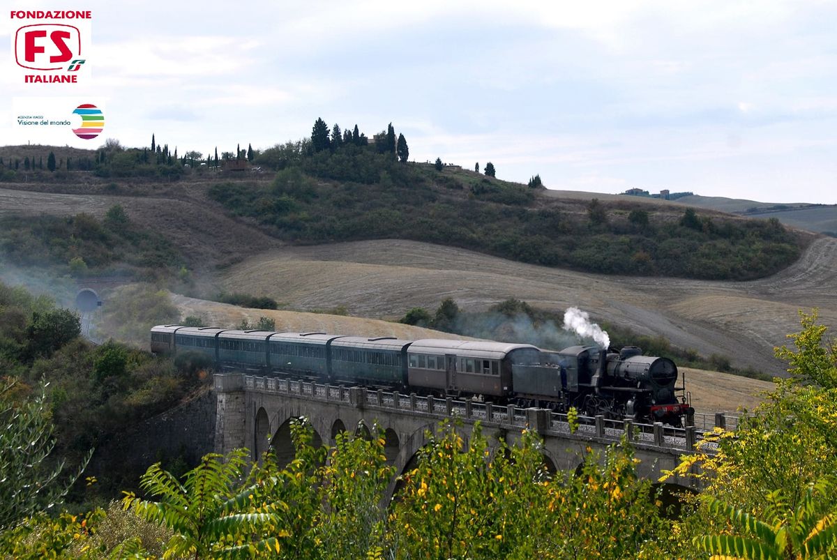 CON IL TRENO A VAPORE DA SIENA A ASCIANO "FESTA DELLA REPUBBLICA"