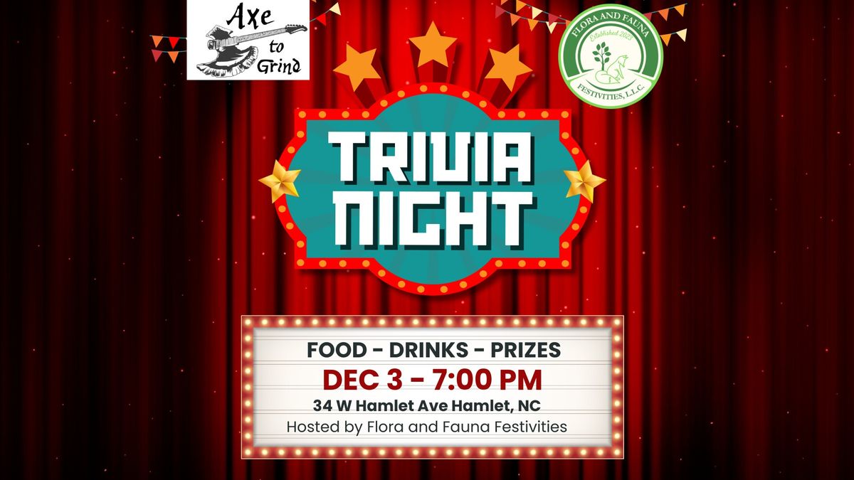 \ud83e\udde0Trivia Night @Axe To Grind December 3 ~ 7pm 