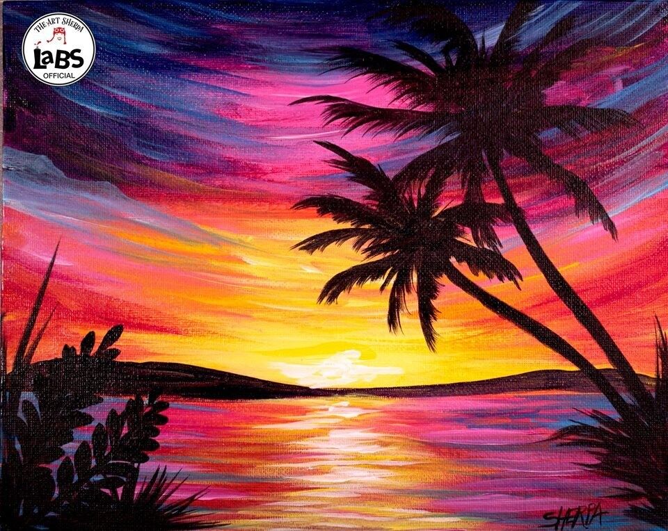 "Paradise Sunset" In-Studio Paint Party!