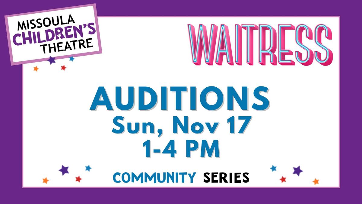 Waitress Auditions!