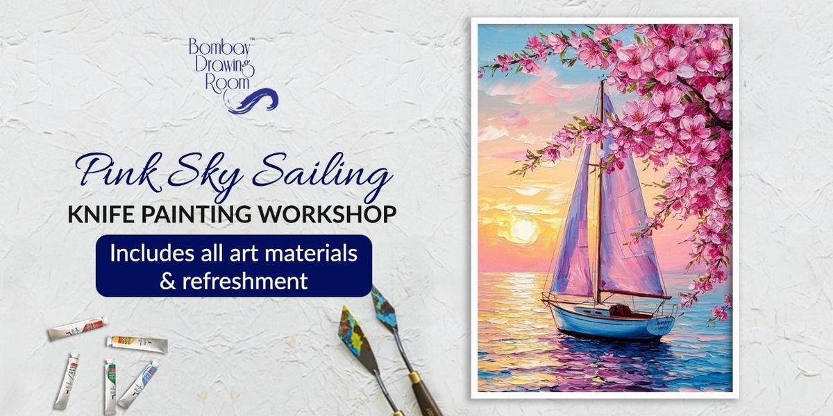 Pink Sky Sailing Knife Painting Workshop