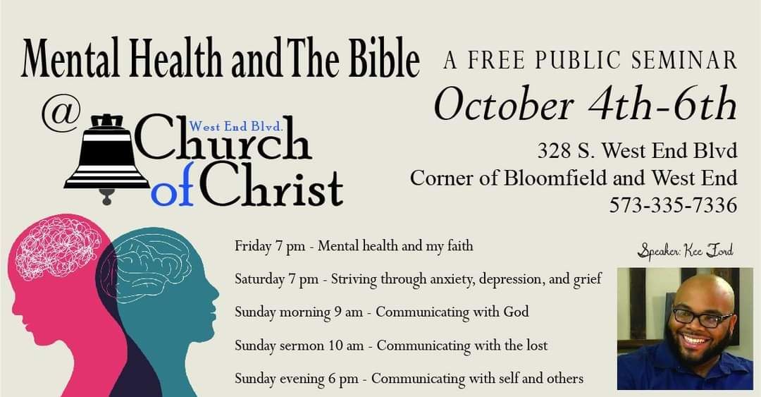 Mental Health and the Bible A Free Public Seminar