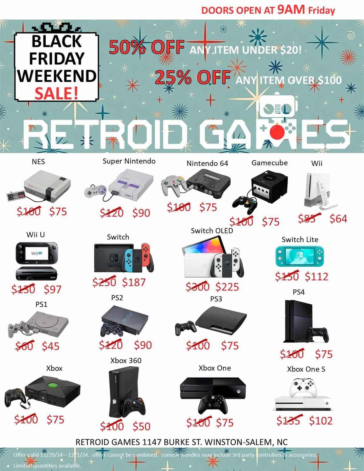 HUGE Black Friday Weekend Sale!